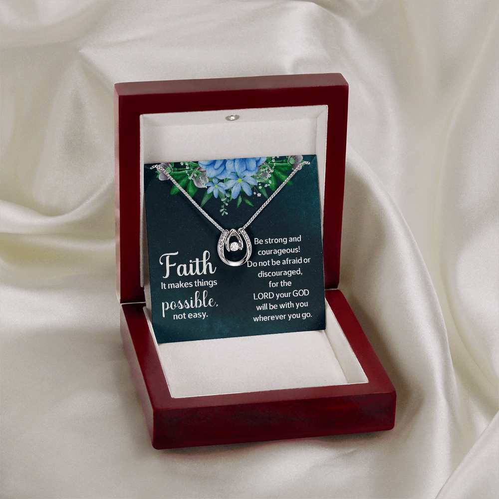 Love & Faith: A Necklace with an Encouraging Card - Giulia's Jems