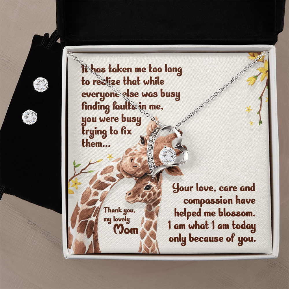 Mom, You Are My Strength: Beautiful Necklace with Inspirational Message - Giulia's Jems