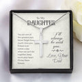 Stainless Cross Necklace For Daughter w/ MC - Giulia's Jems