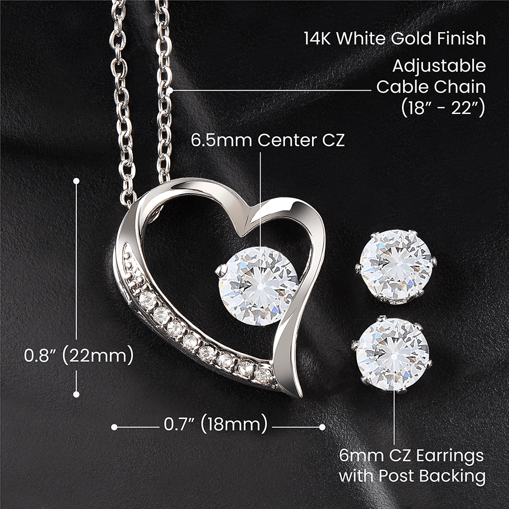 Timeless Elegance: A Birthday Gift of Love - Necklace & Earrings Set - Giulia's Jems